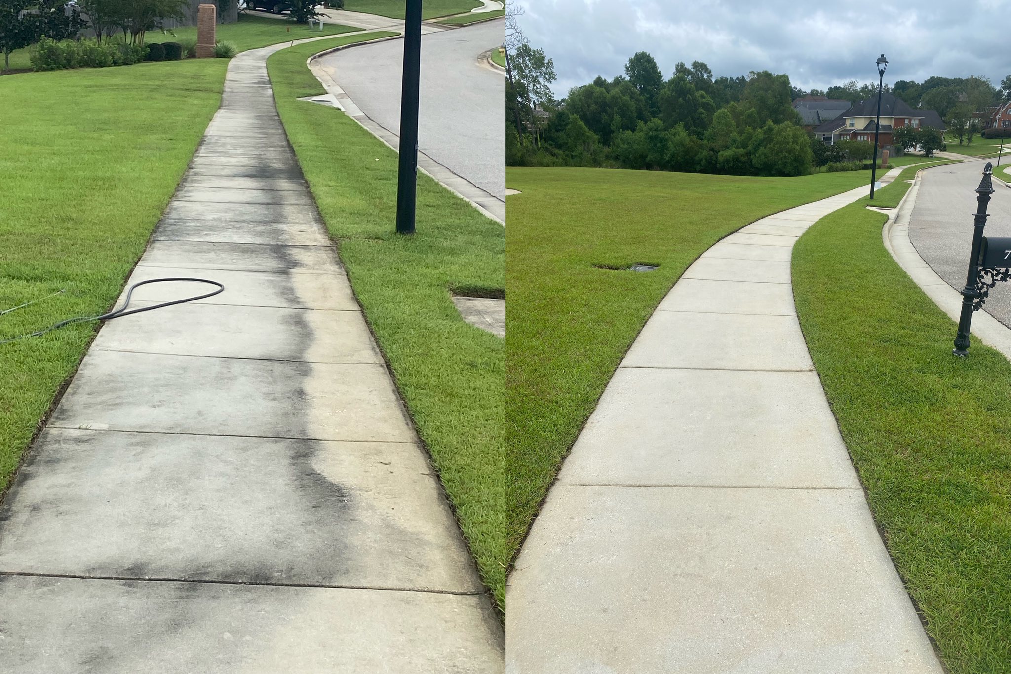 Sidewalk Pressure Cleaning